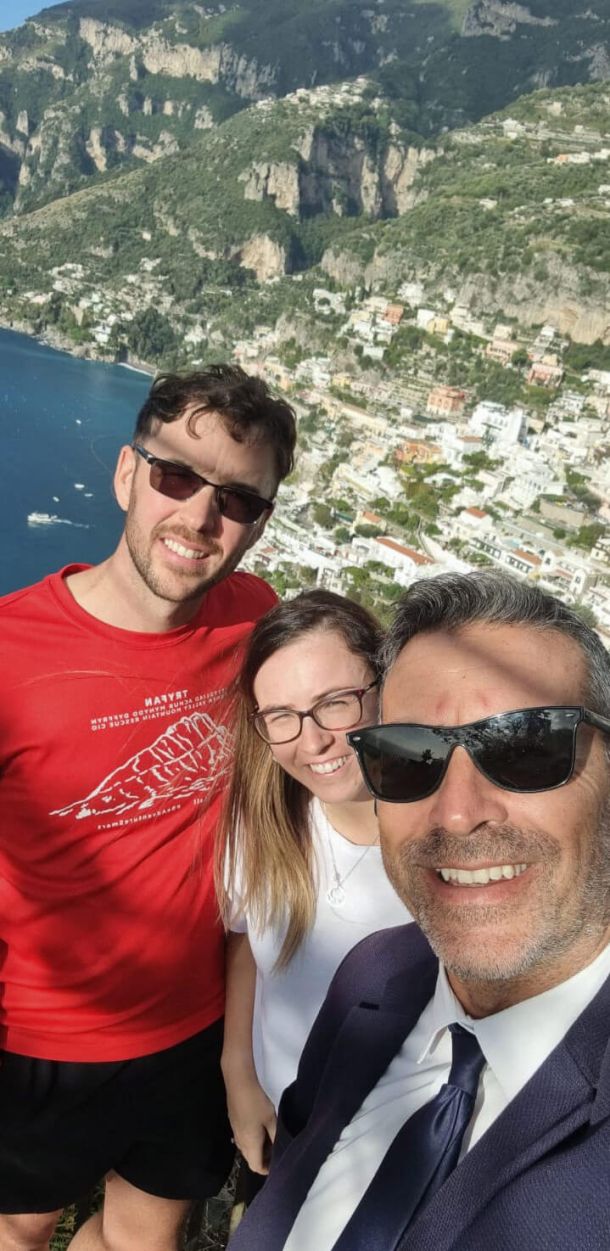 Happy customer in Amalfi Coast Tour