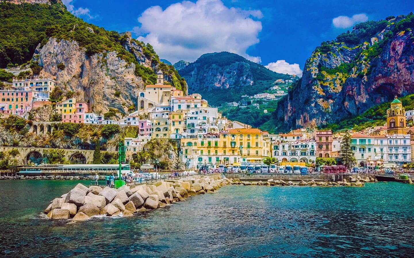 Amalfi Coast by car and by boat