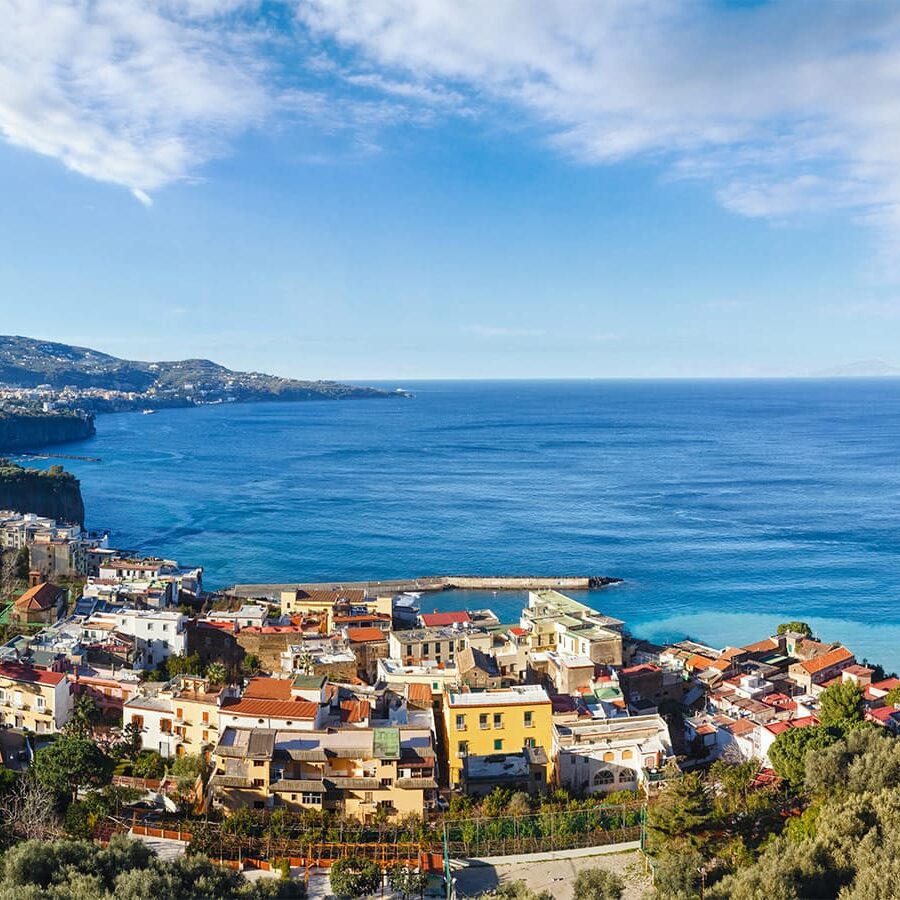 Civitavecchia to Sorrento Transfer with Pompeii Tour All inclusive