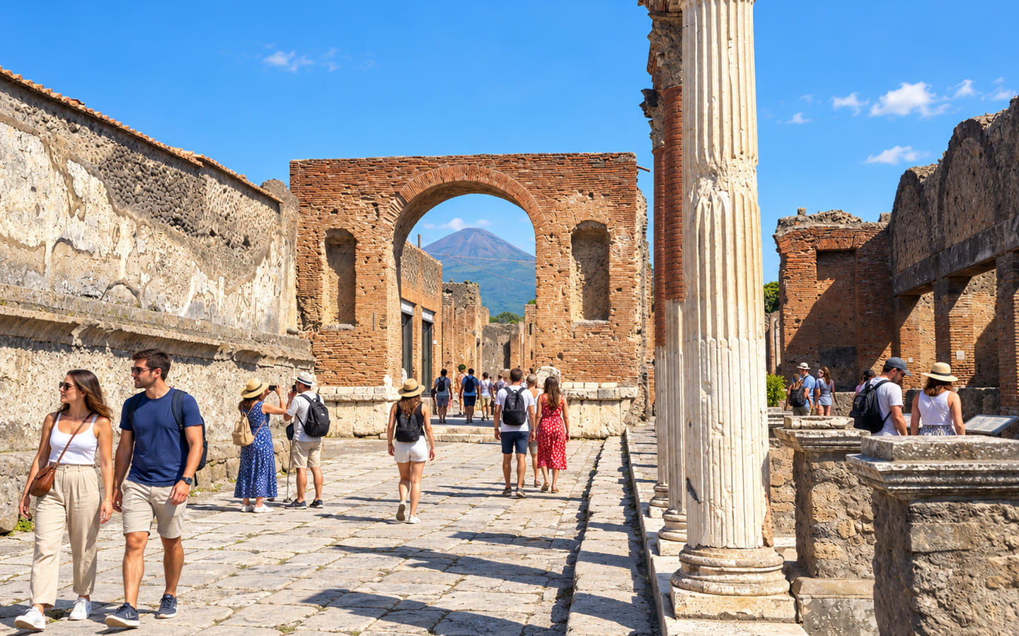 Naples to Positano All-Inclusive Transfer with Pompeii Archaeological Site